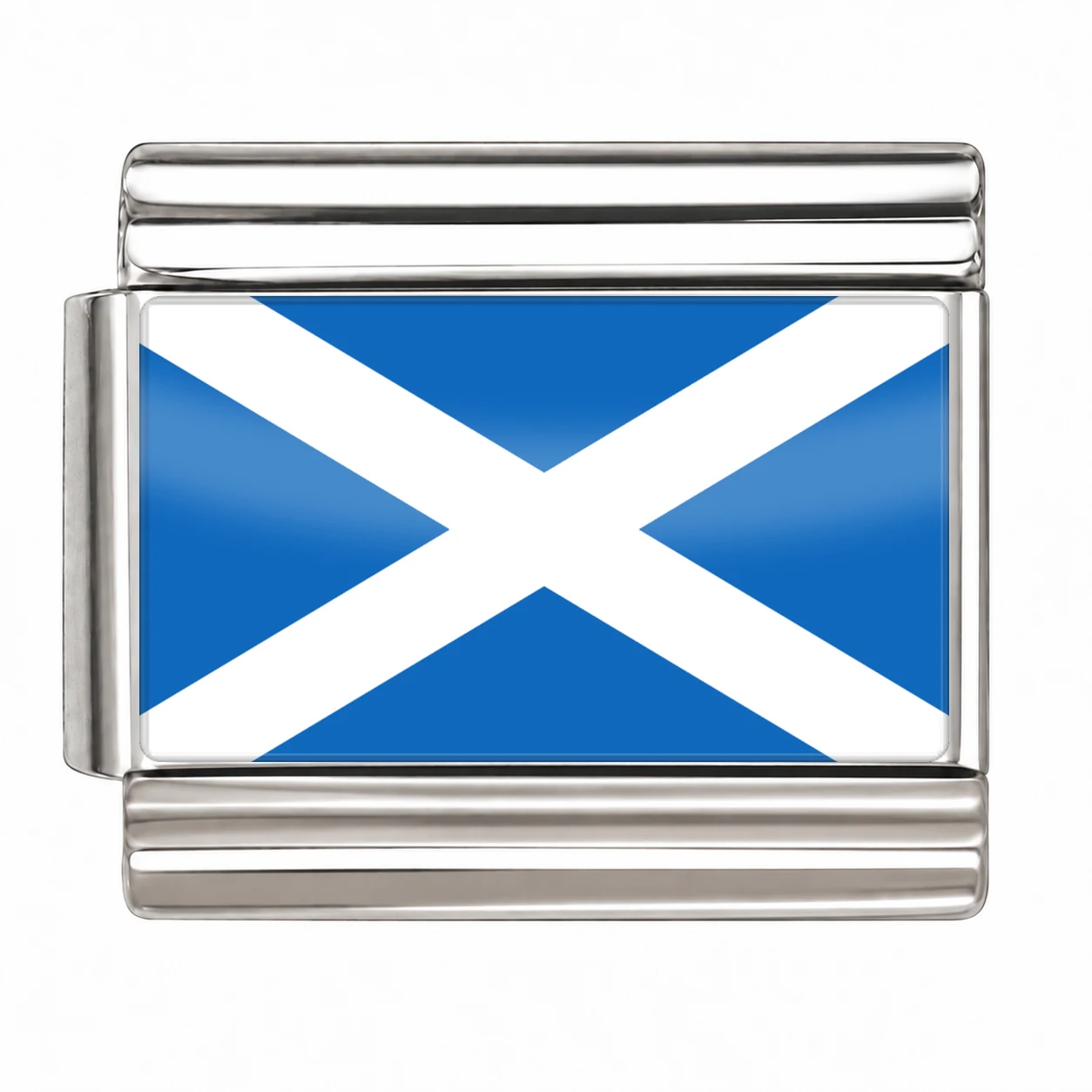 Scotland Flag - Silver