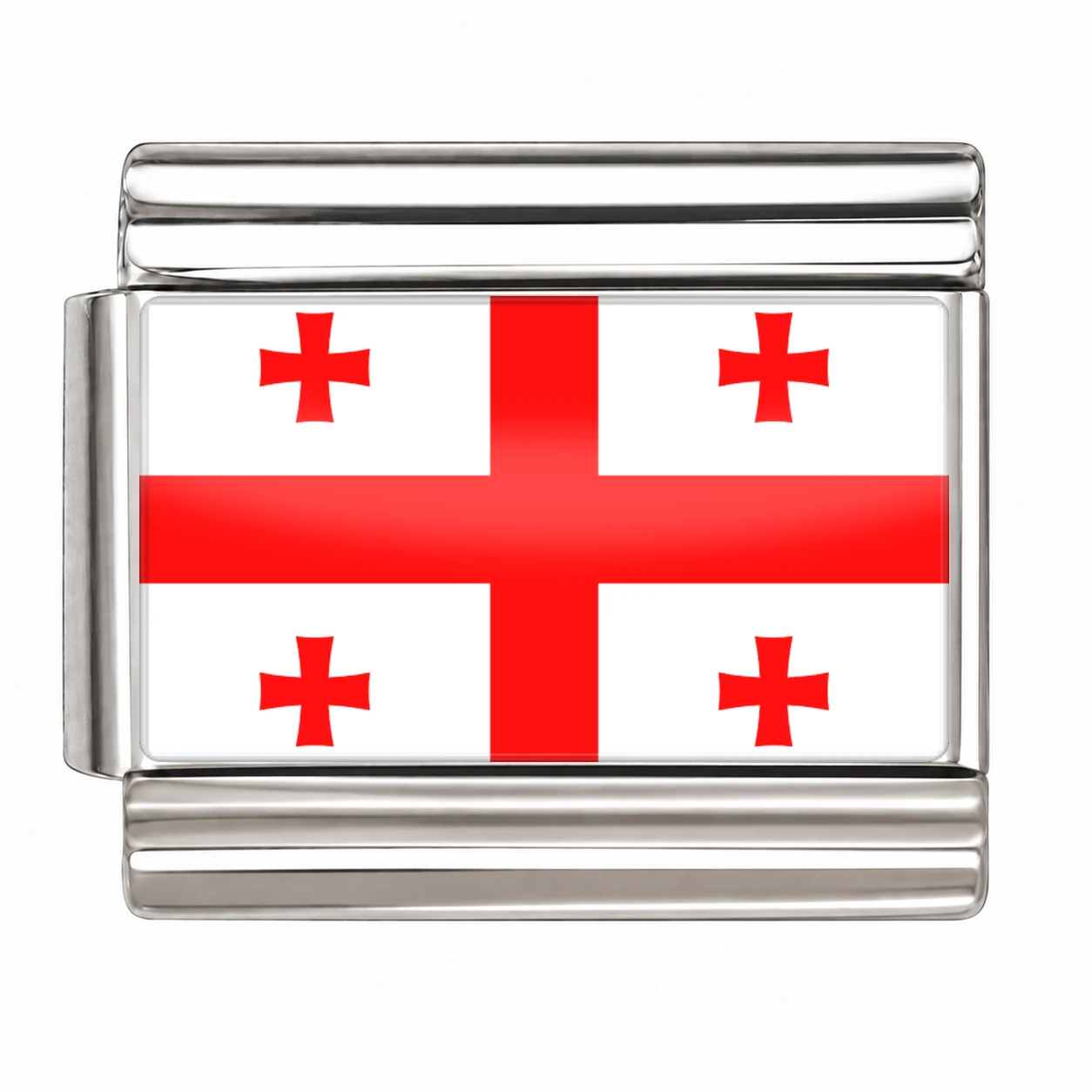 Georgia Flag - Silver