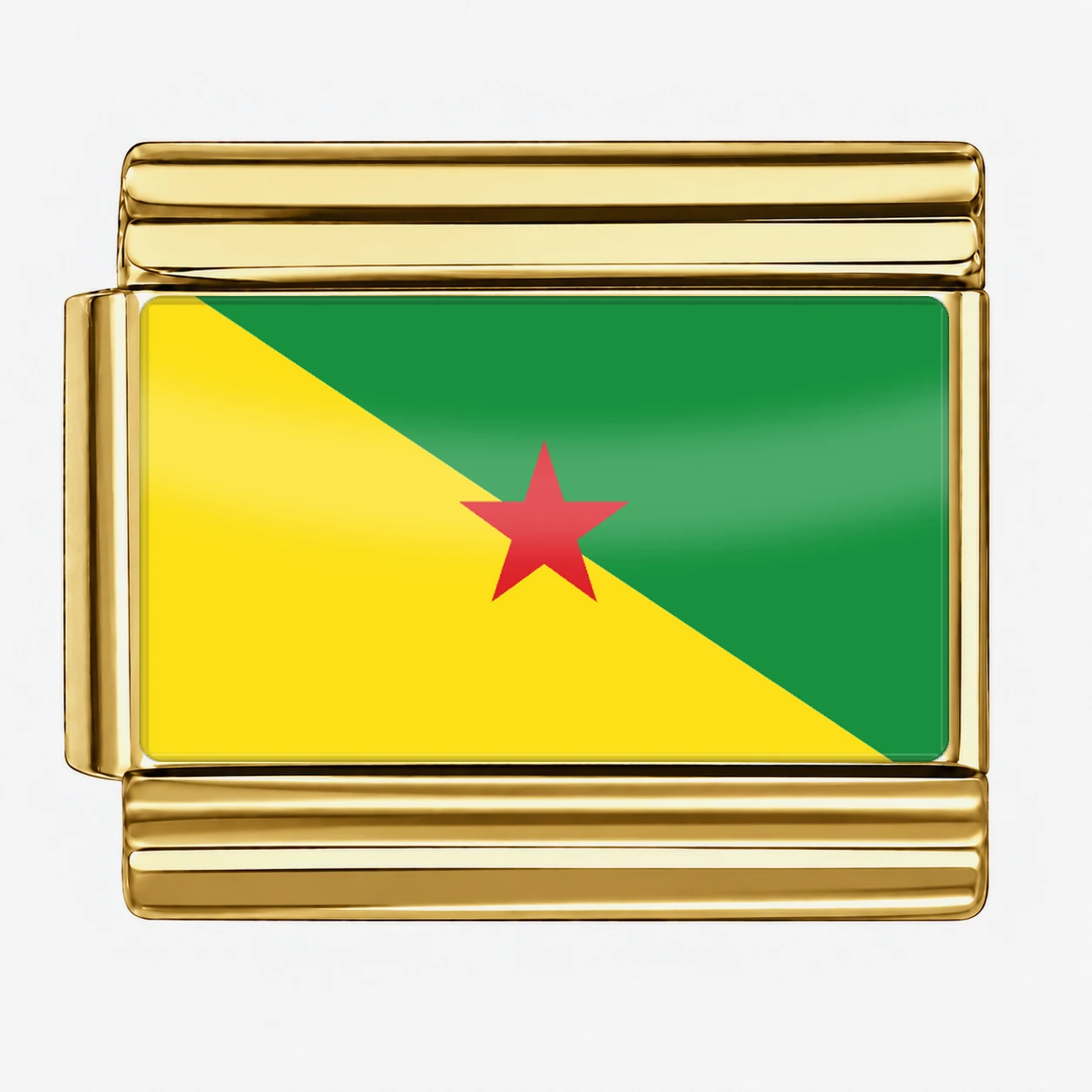 French Guiana Flag - Gold