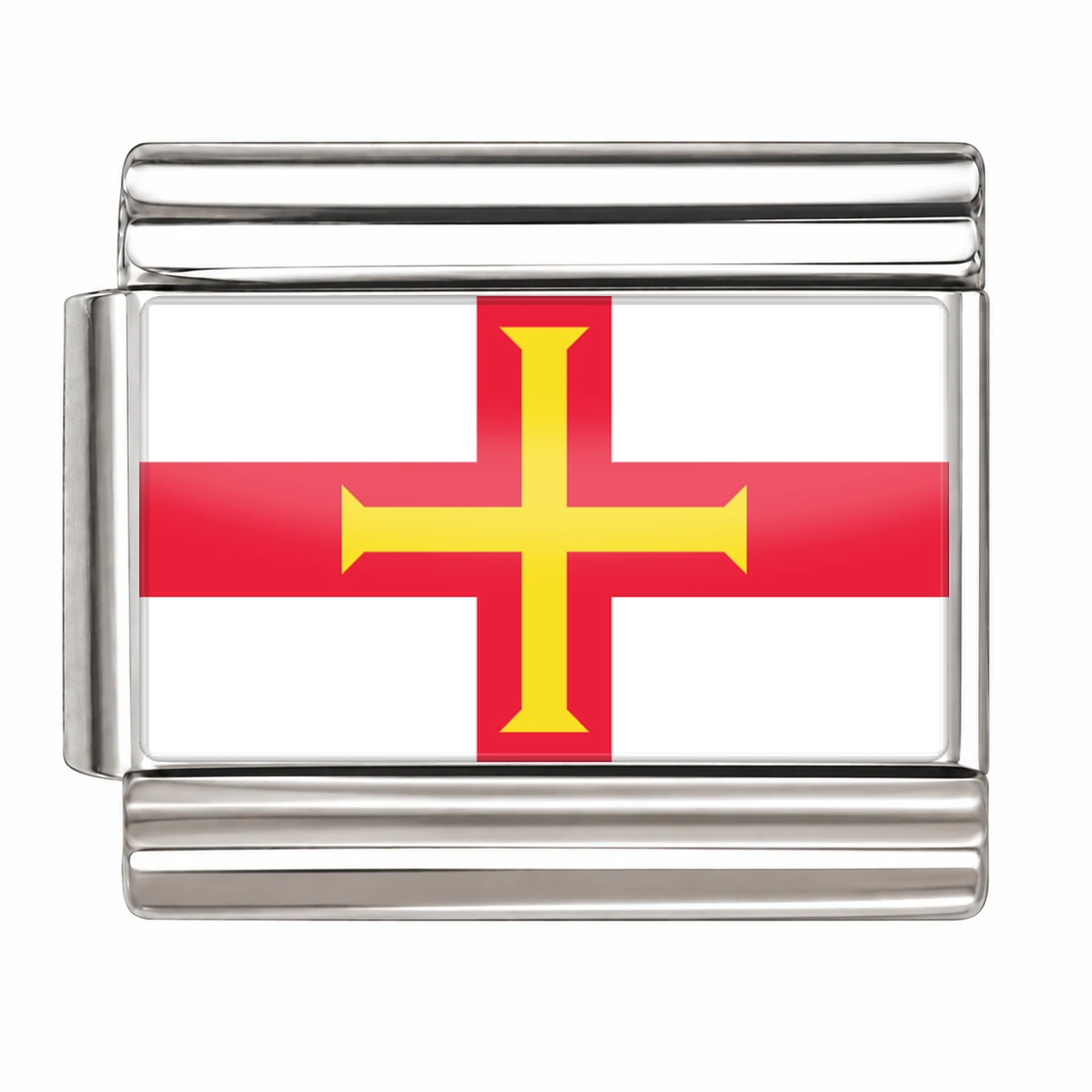 Guernsey Flag - Silver