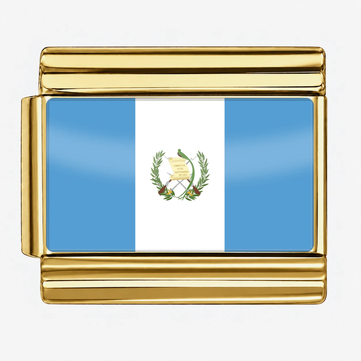 Guatemala Flag - Gold