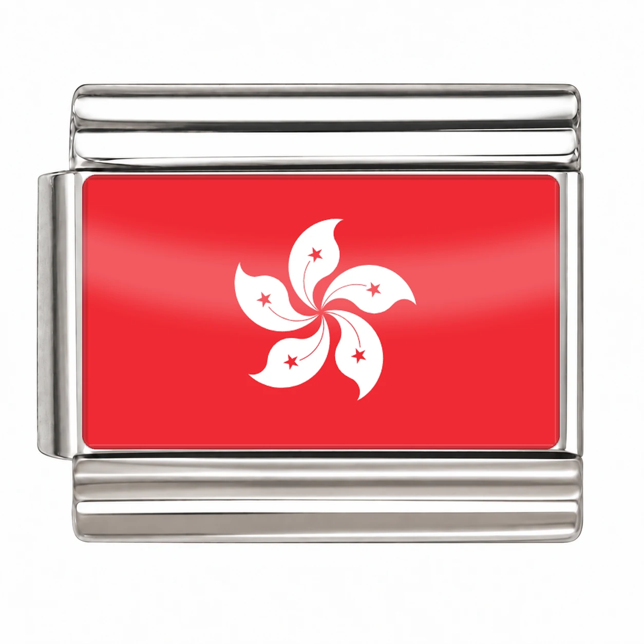 Hong Kong Flag - Silver