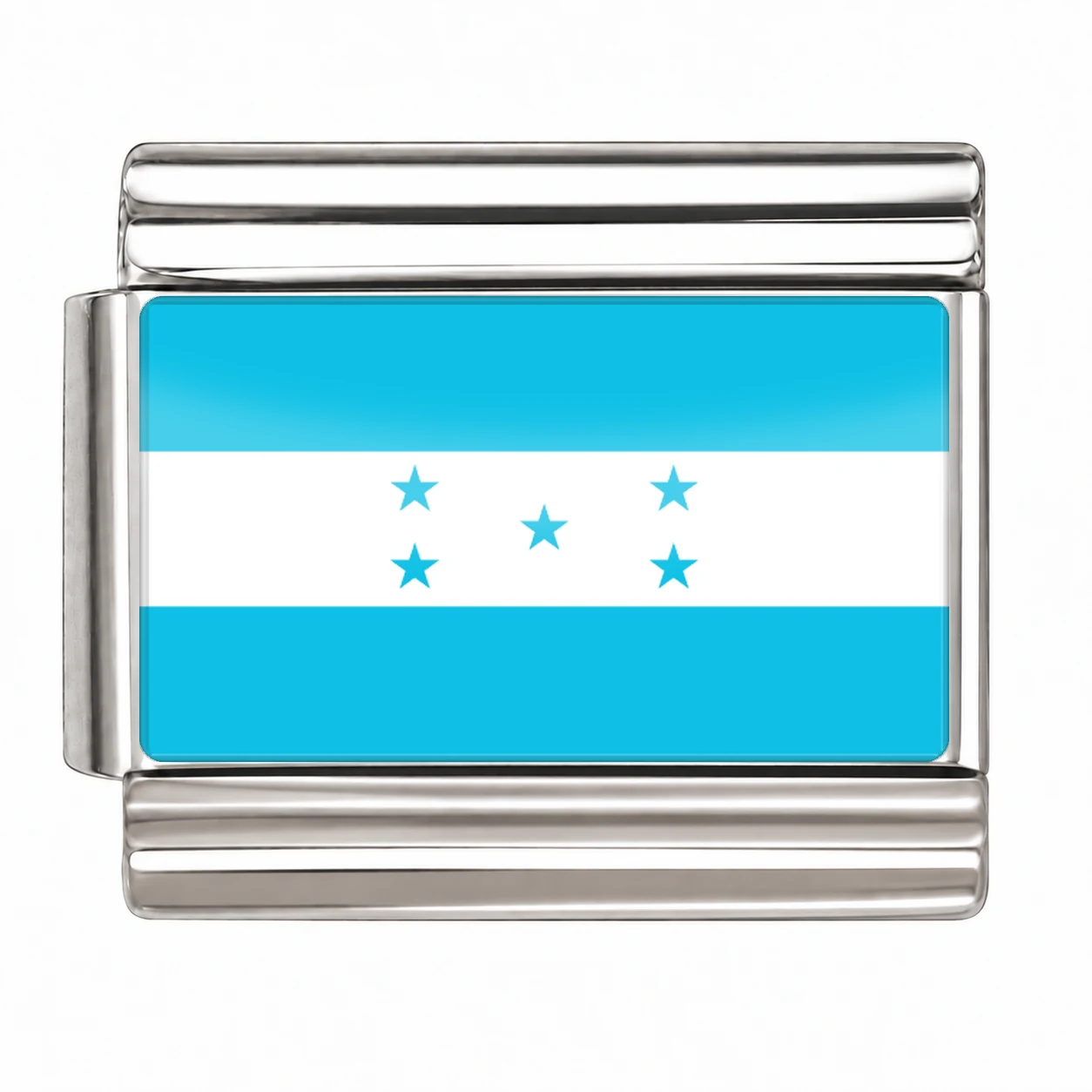 Honduras Flag - Silver