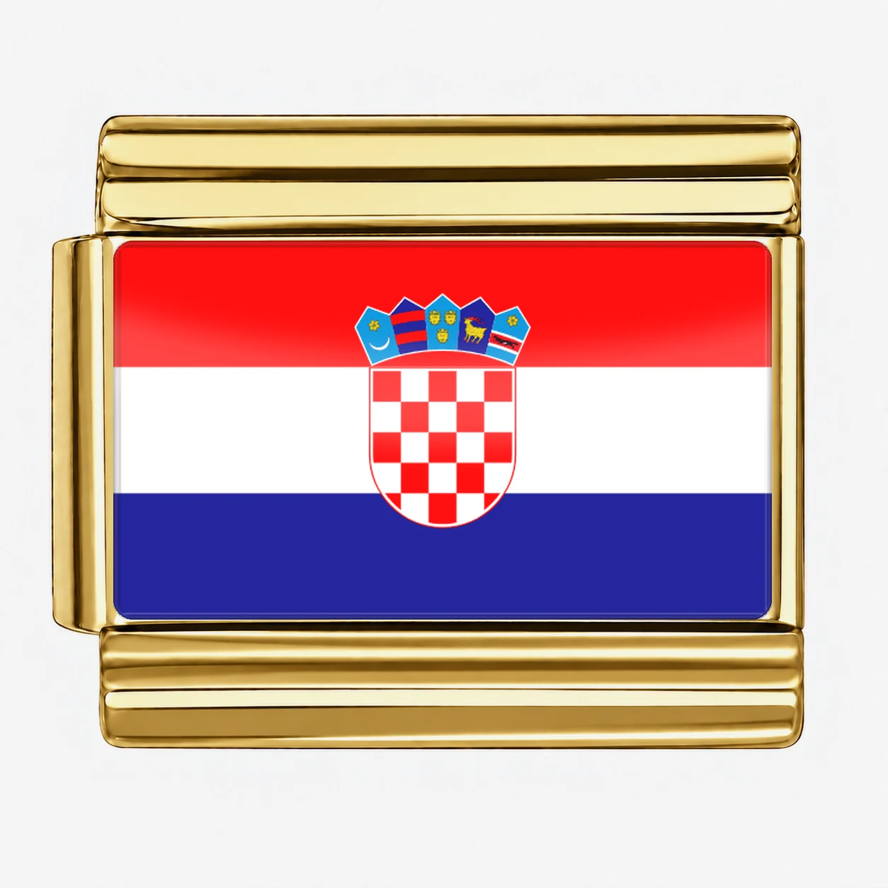 Croatia Flag - Gold