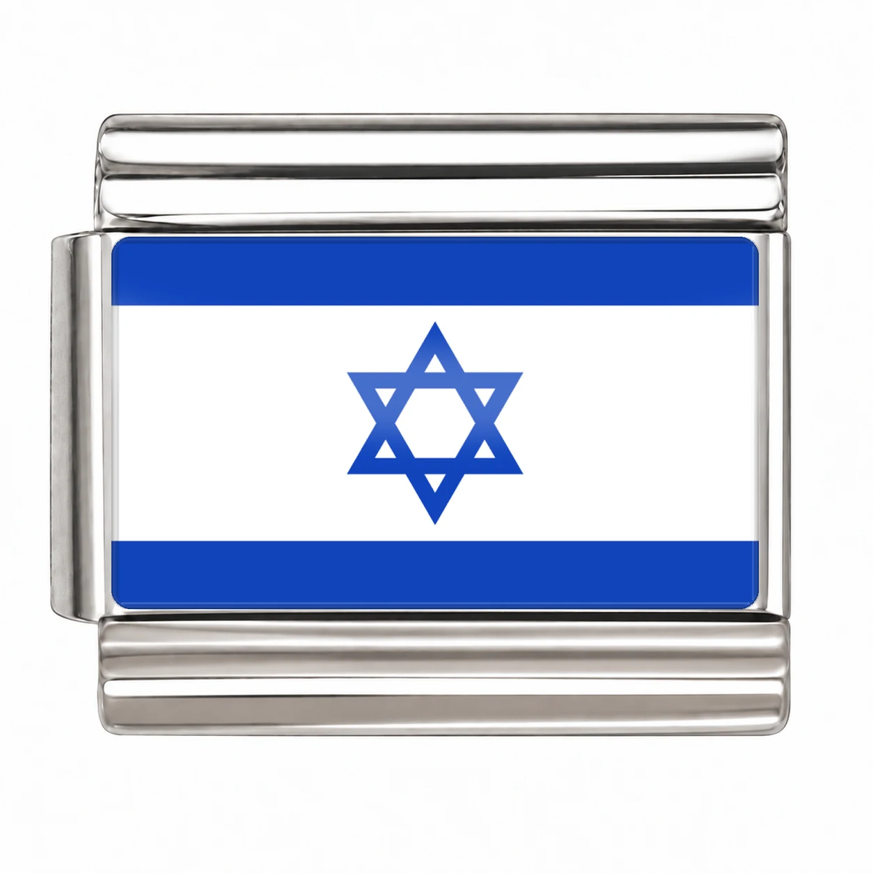 Israel Flag - Silver