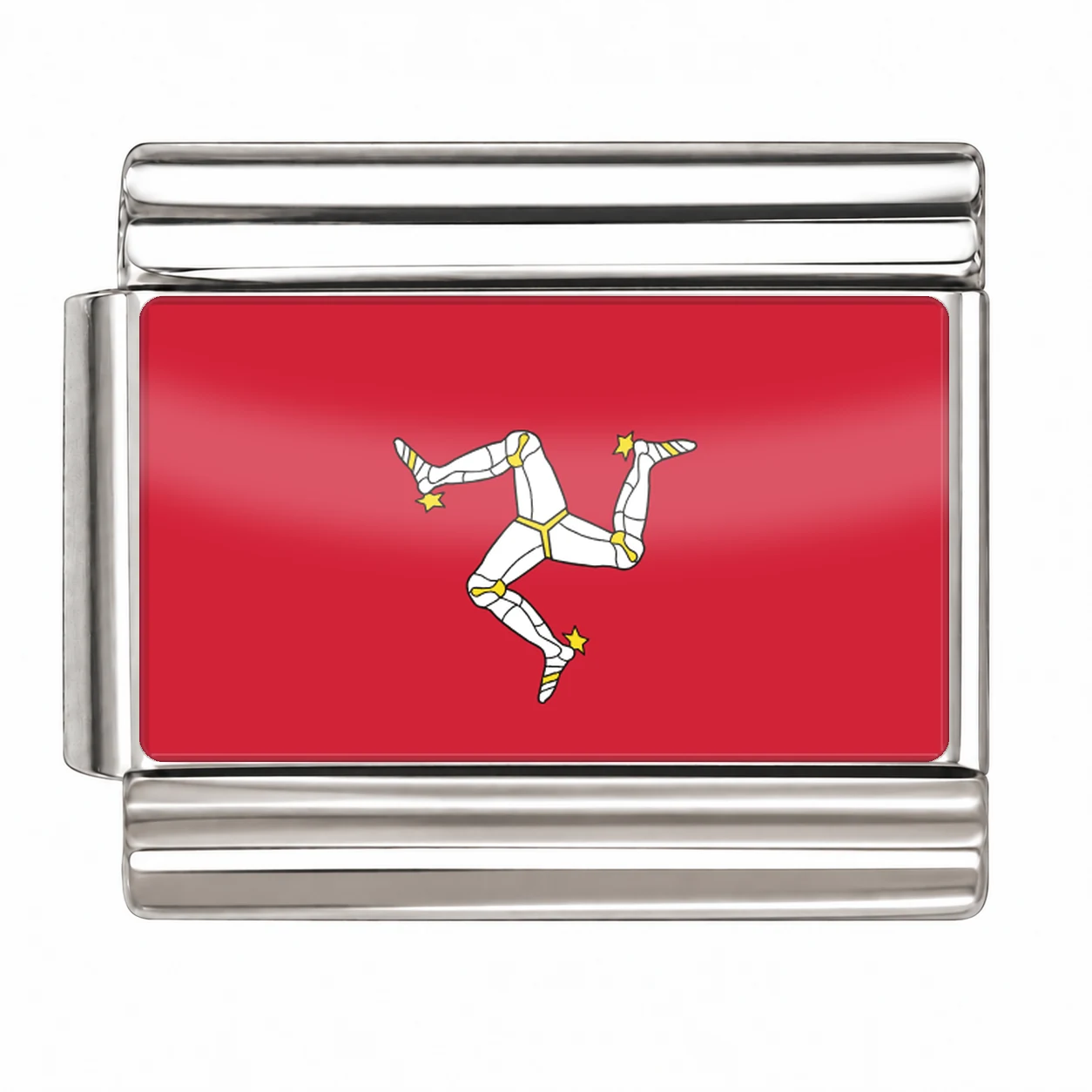 Isle of Man Flag - Silver