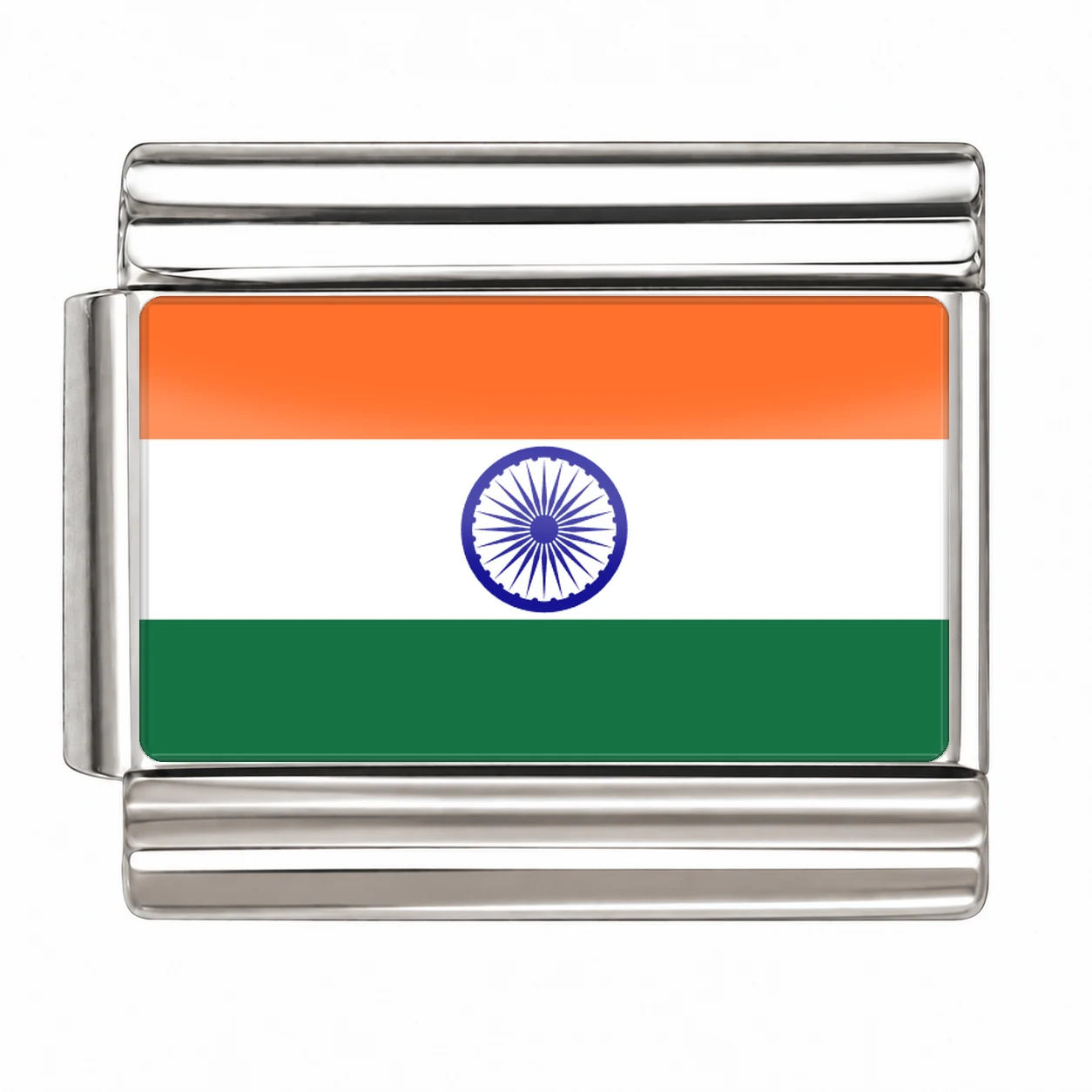 India Flag - Silver