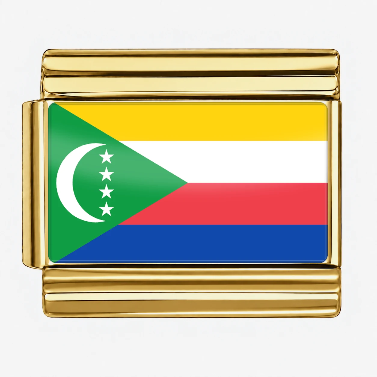 Comoros Flag - Gold