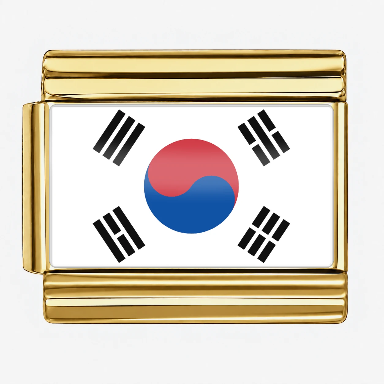 South Korea Flag - Gold