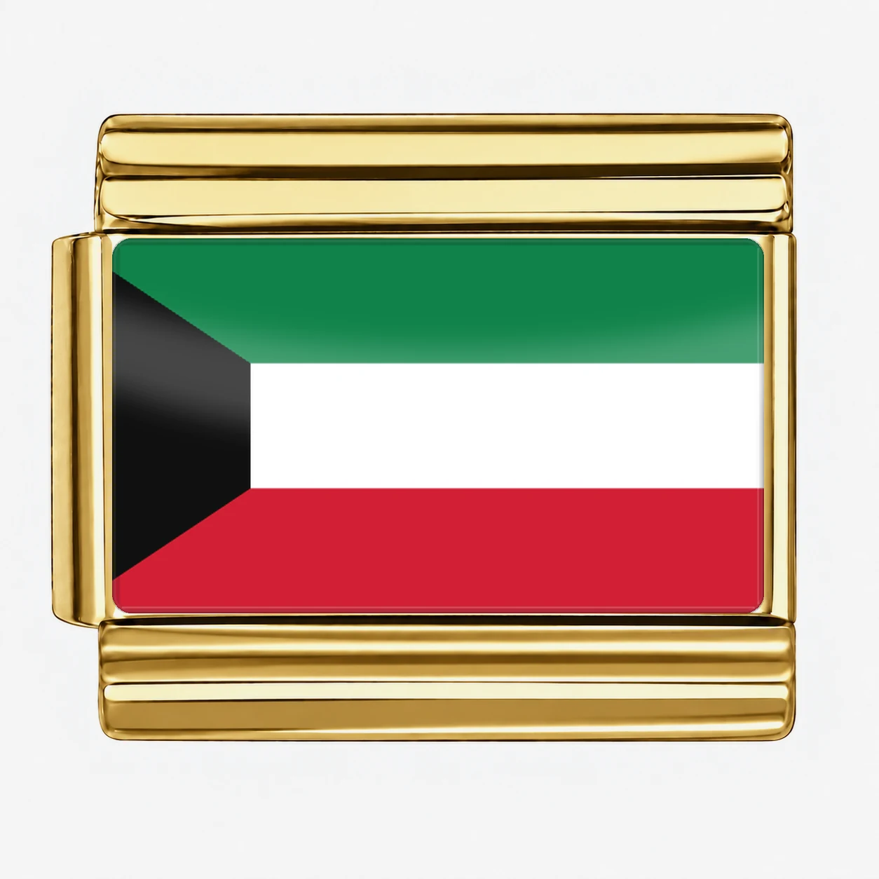 Kuwait Flag - Gold