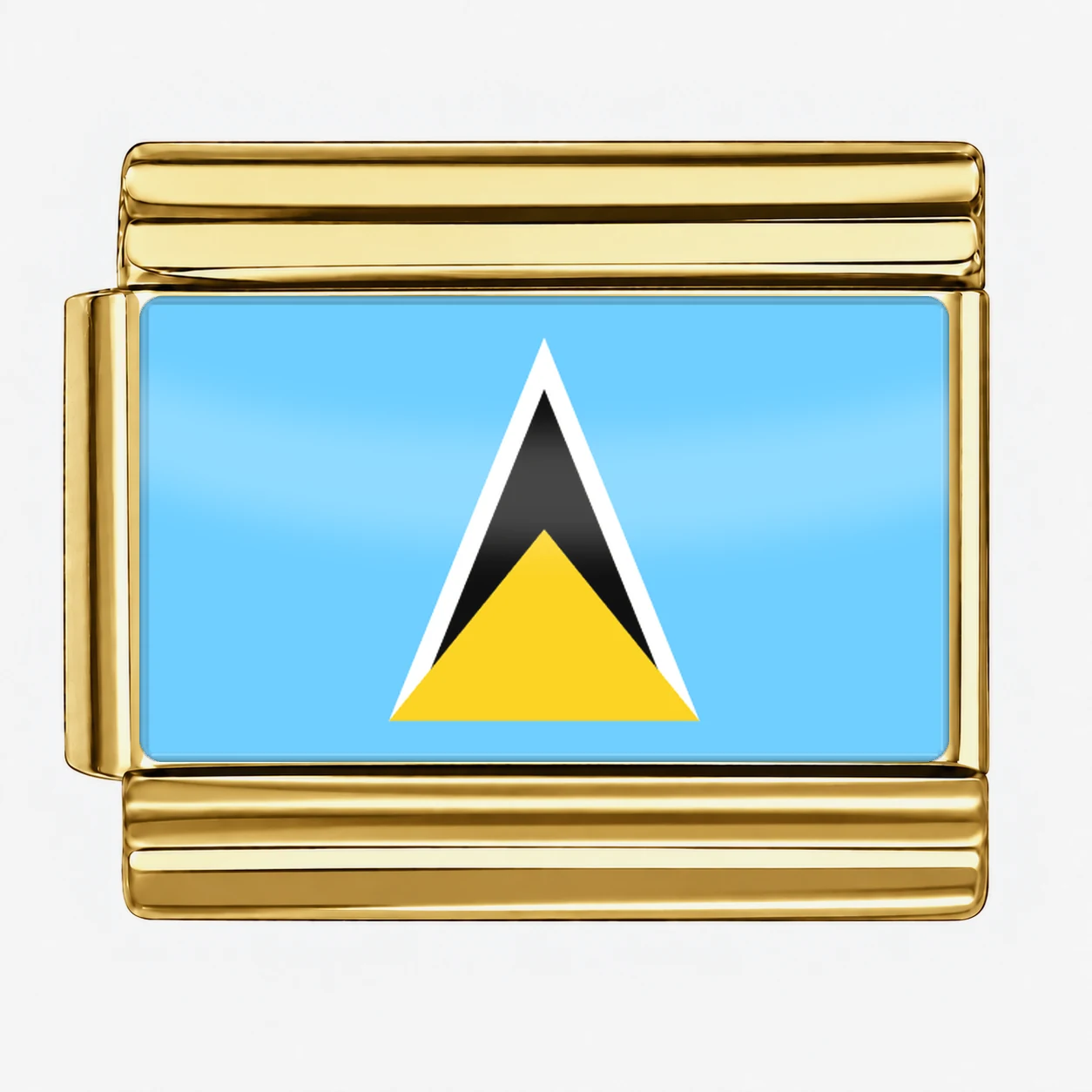 Saint Lucia Flag - Gold