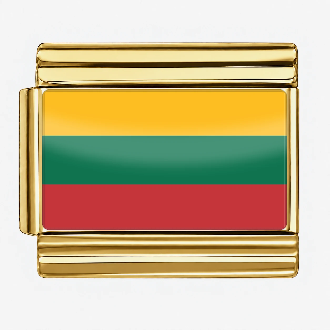 Lithuania Flag - Gold