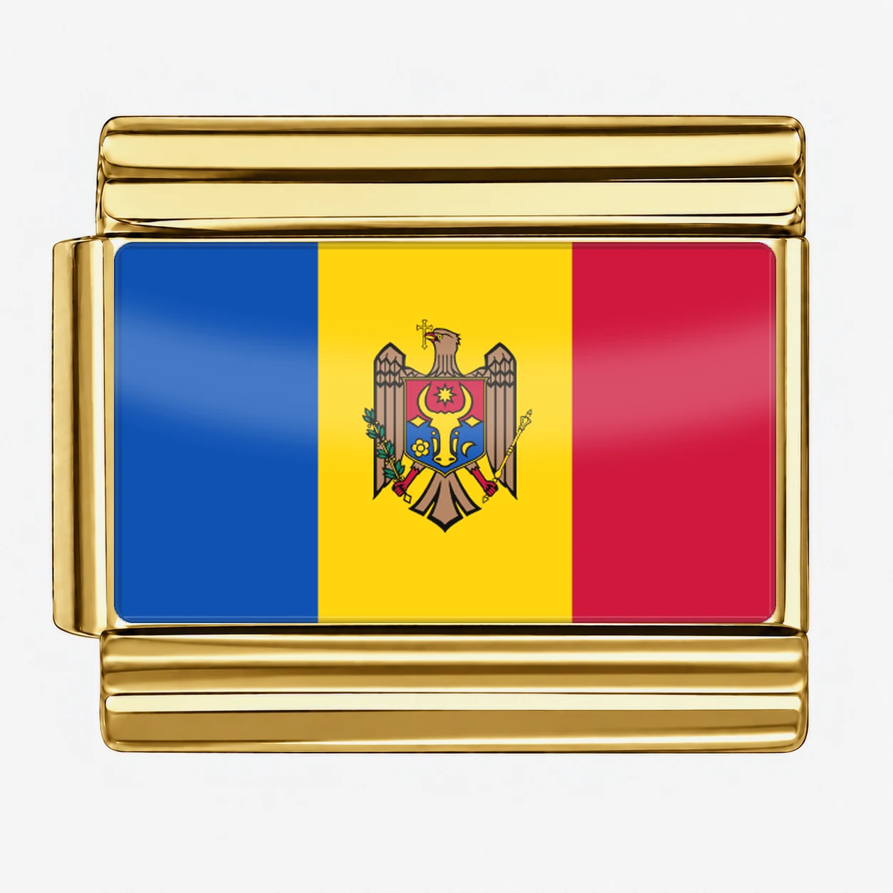 Moldova Flag - Gold