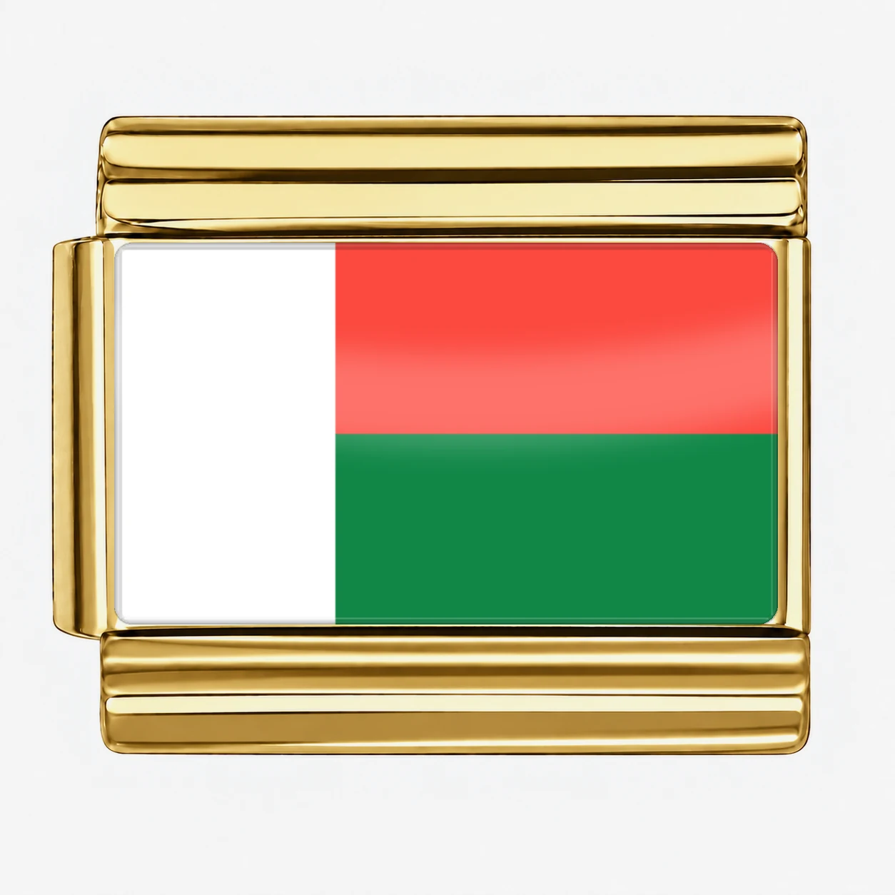 Madagascar Flag - Gold