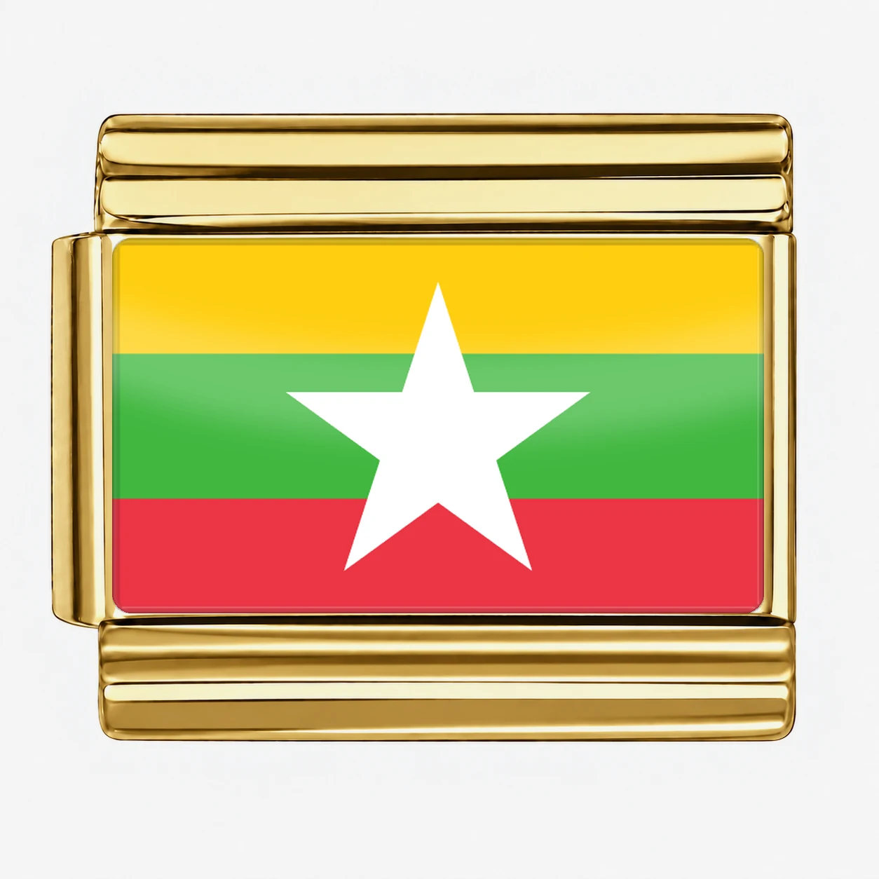 Myanmar Flag - Gold