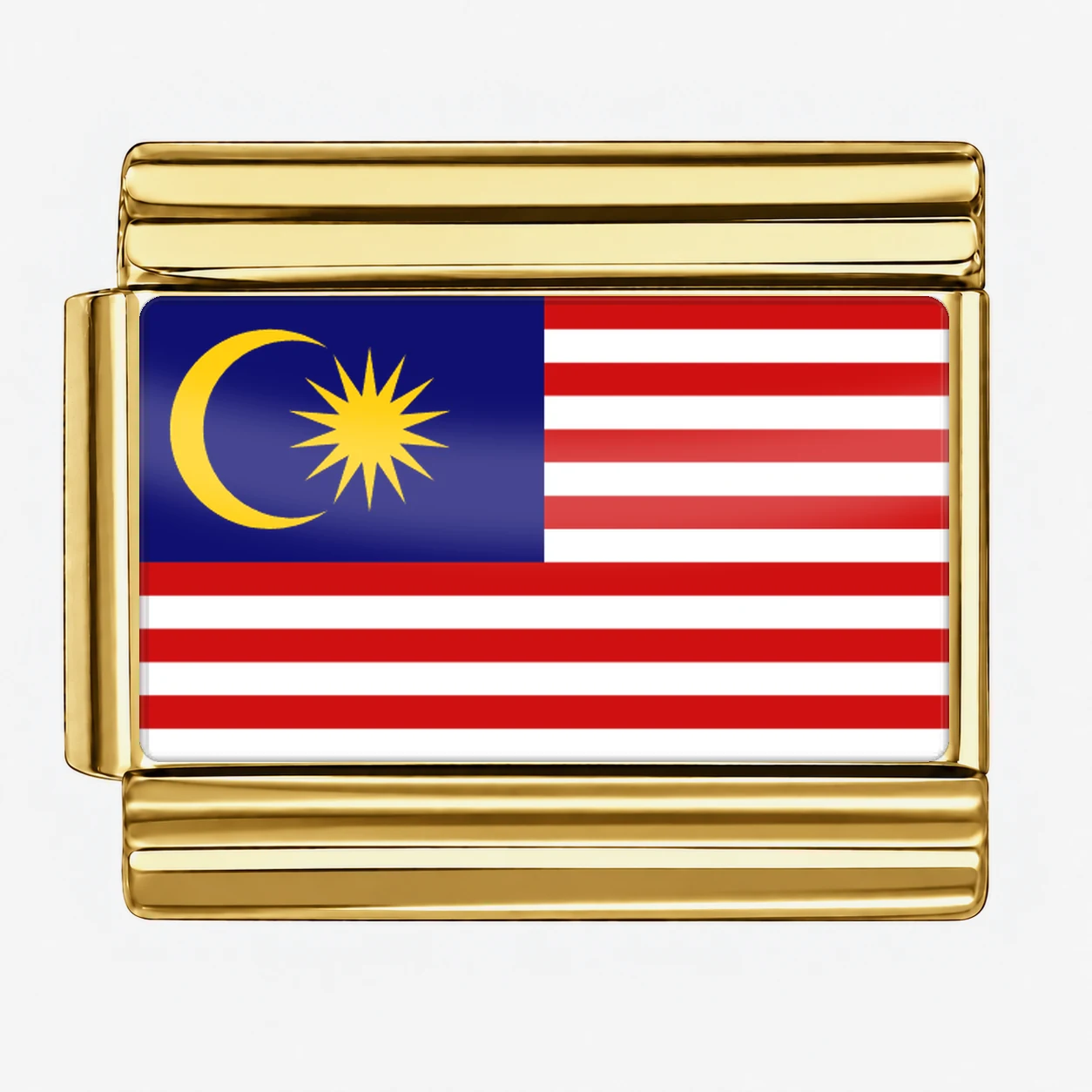 Malaysia Flag - Gold