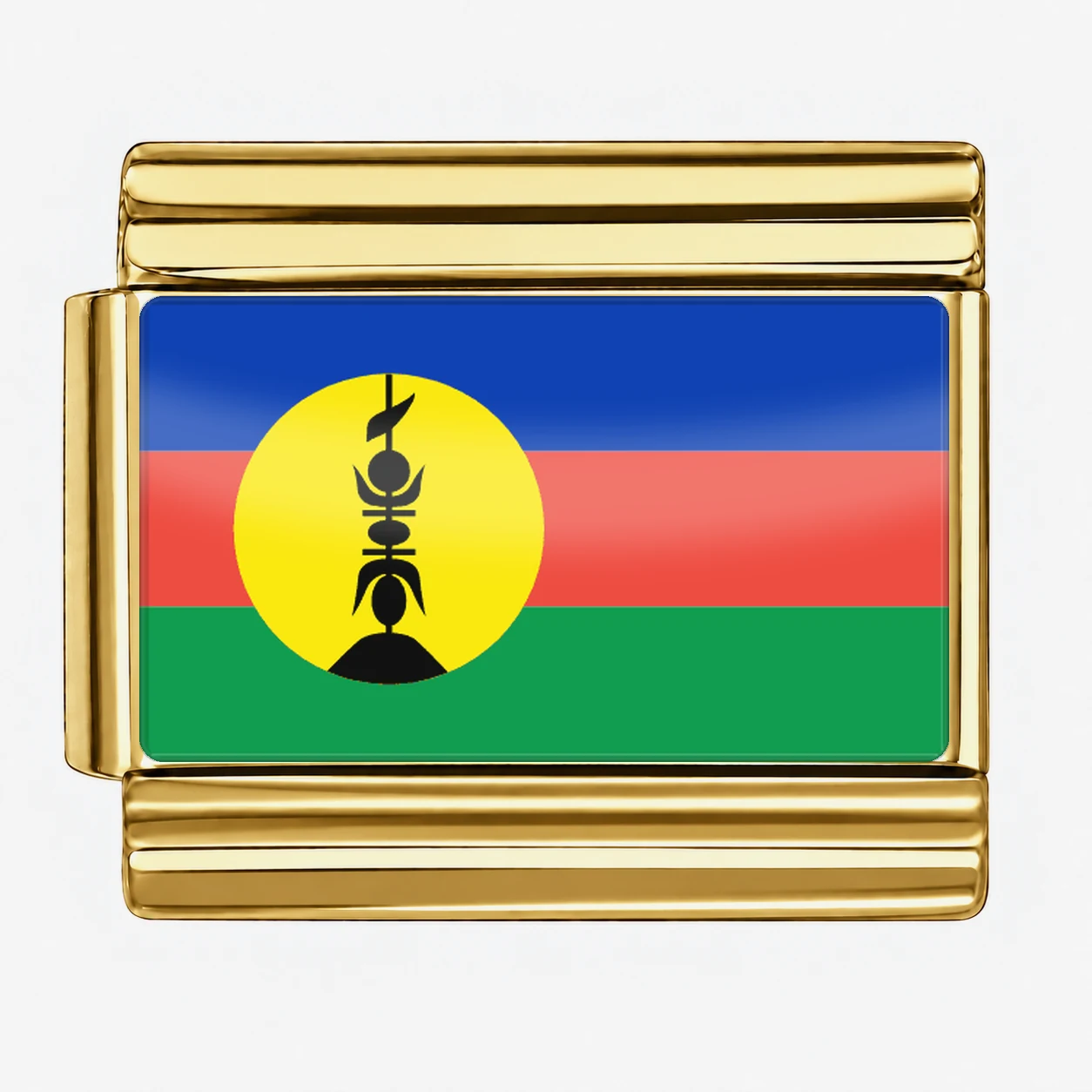New Caledonia Flag - Gold