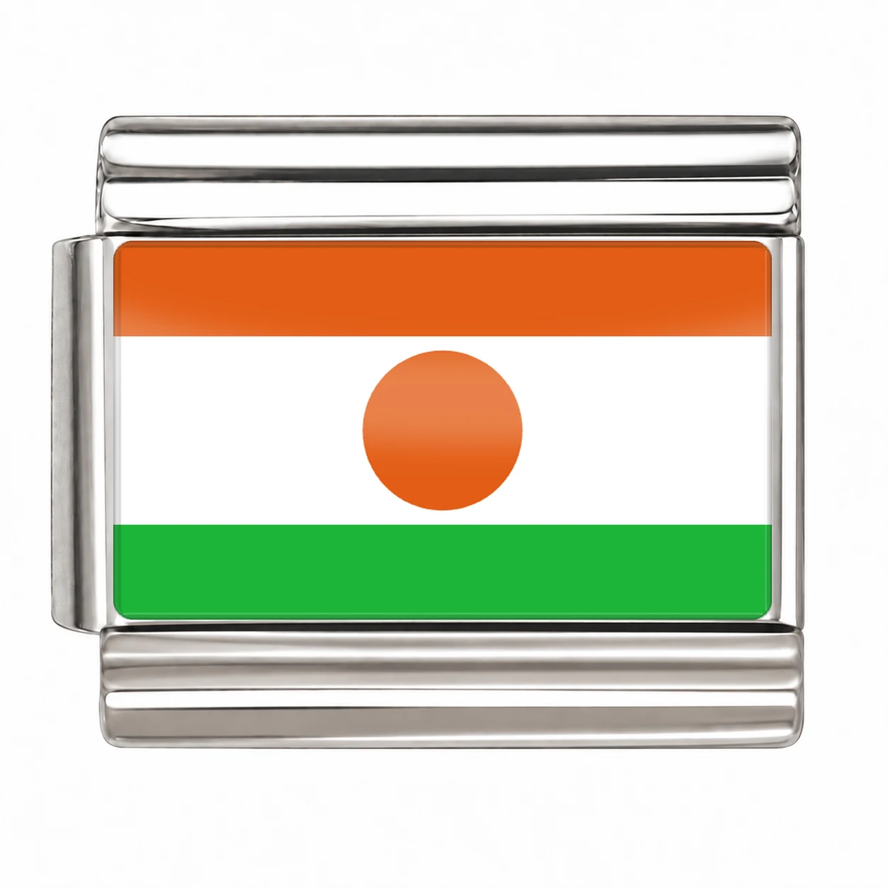 Niger Flag - Silver