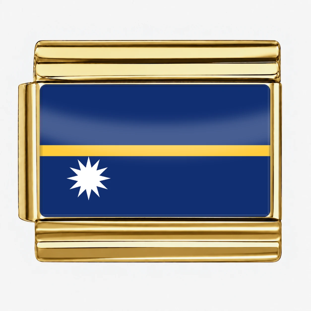Nauru Flag - Gold