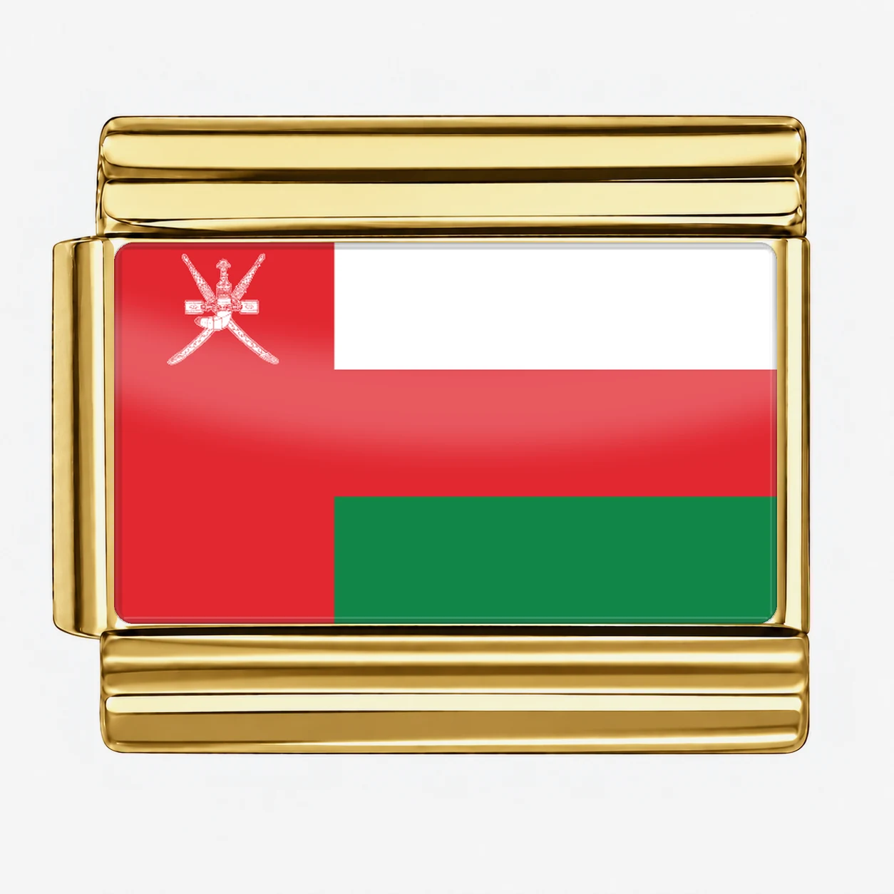Oman Flag - Gold