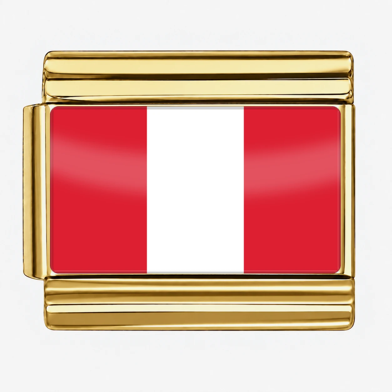 Peru Flag - Gold
