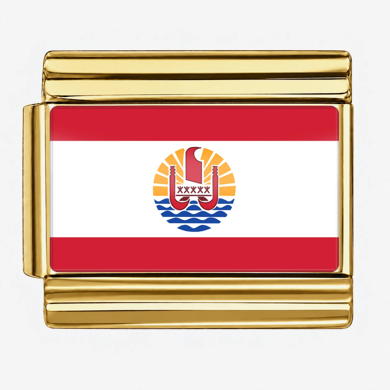French Polynesia Flag - Gold