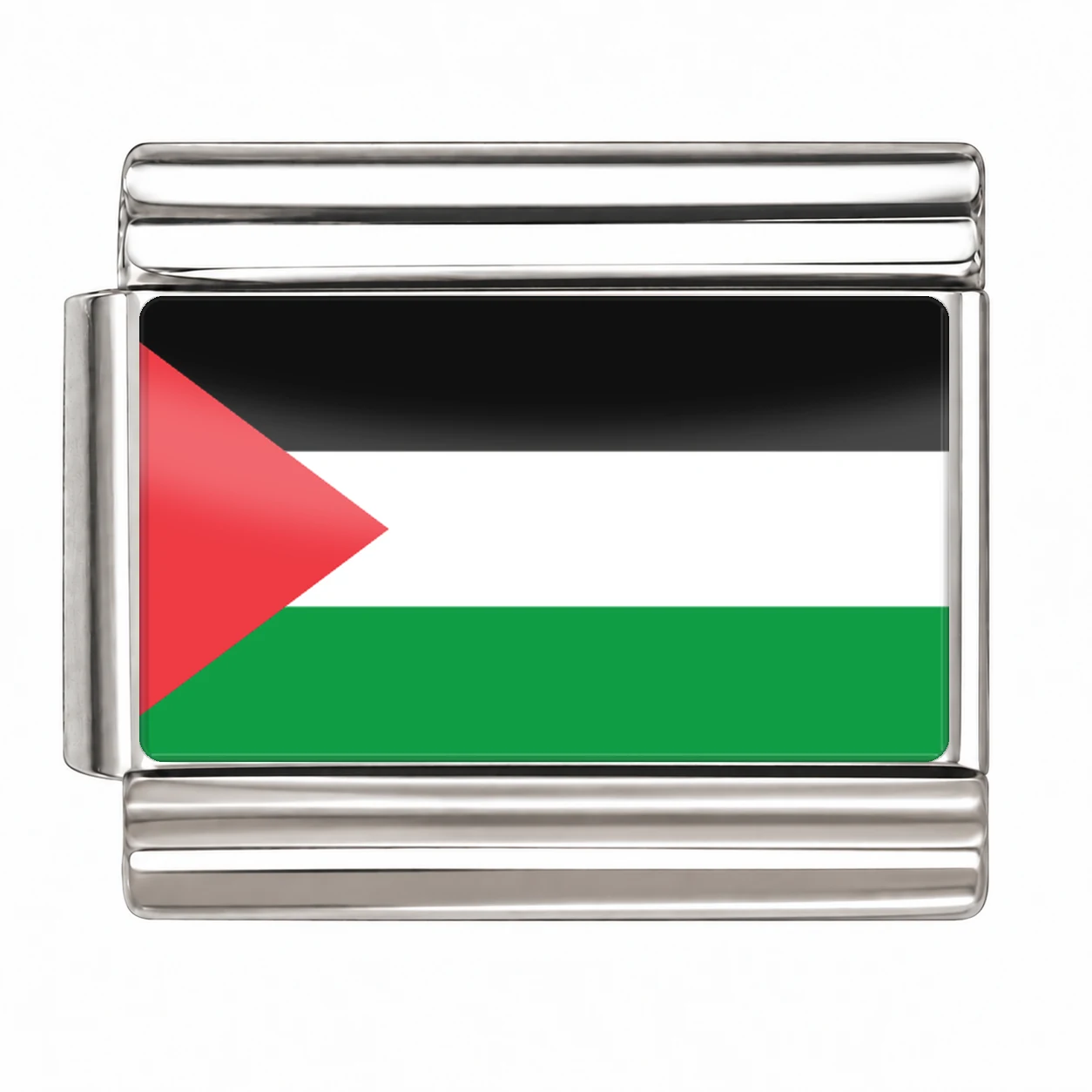 Palestine Flag - Silver