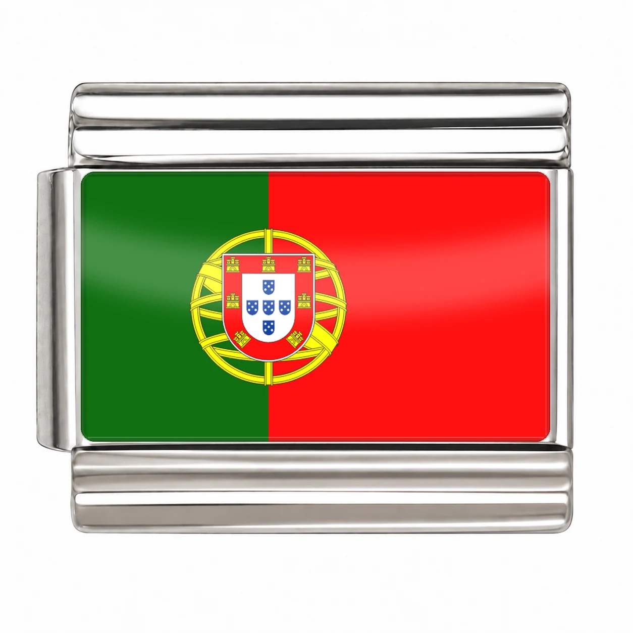 Portugal Flag - Silver