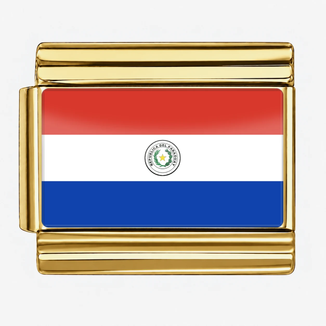 Paraguay Flag - Gold