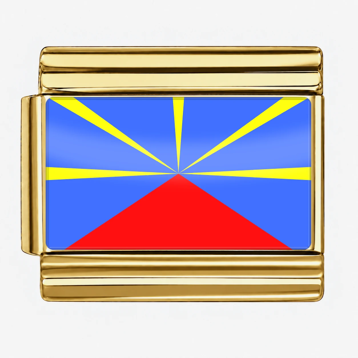 Réunion Flag - Gold