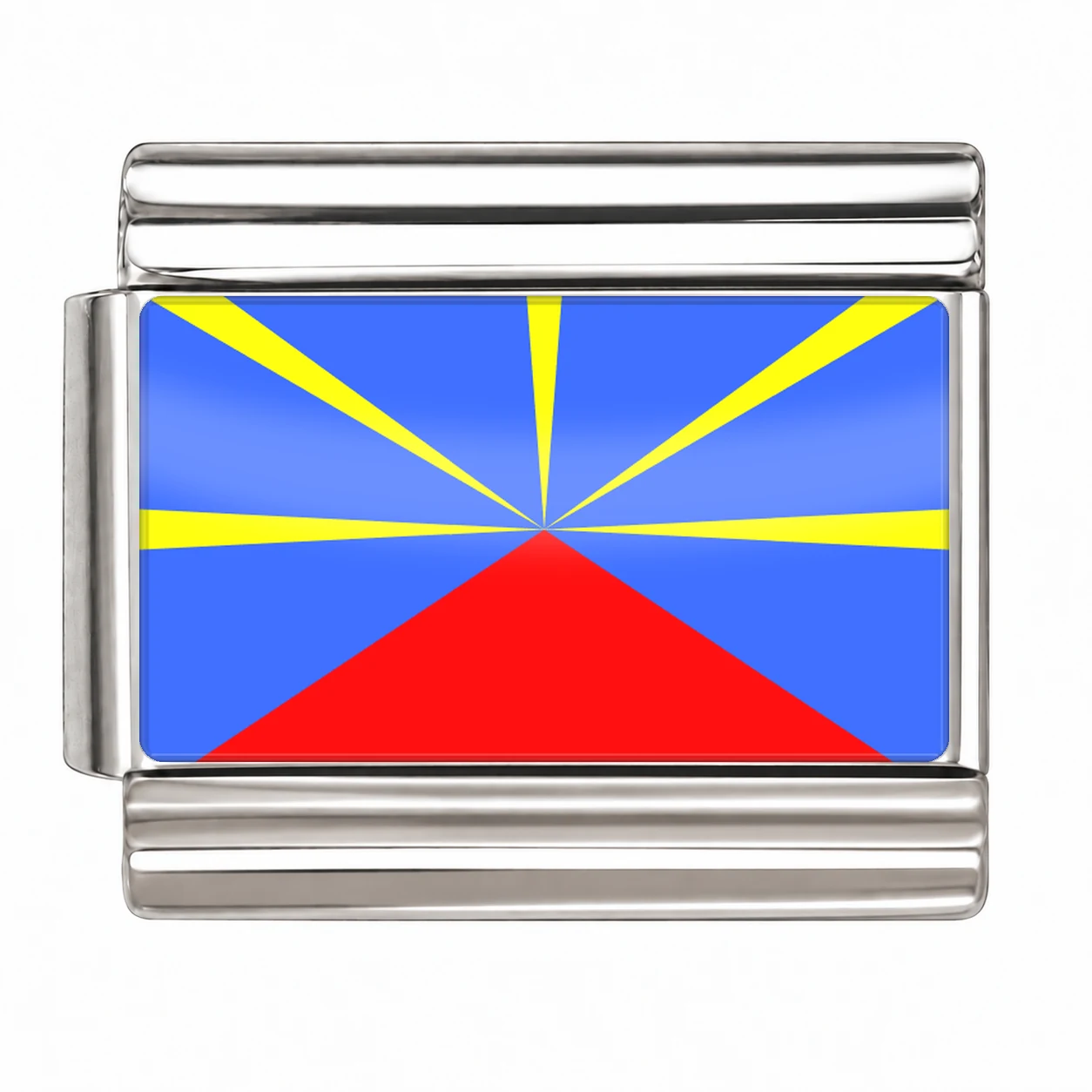 Réunion Flag - Silver