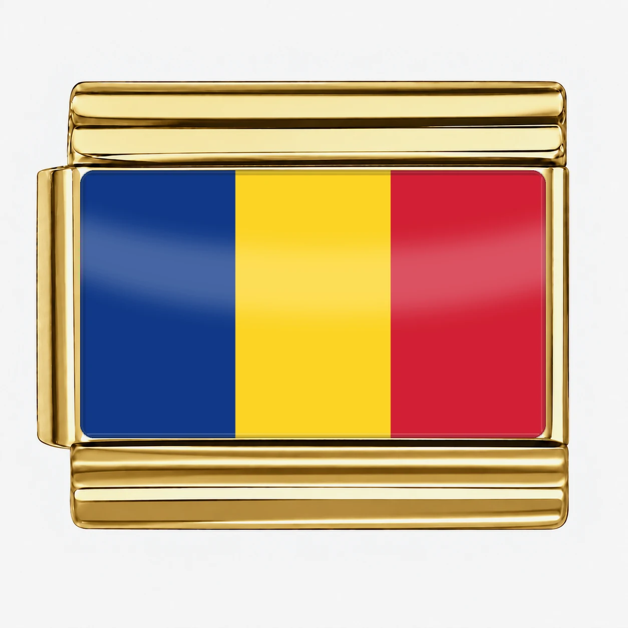 Romania Flag - Gold