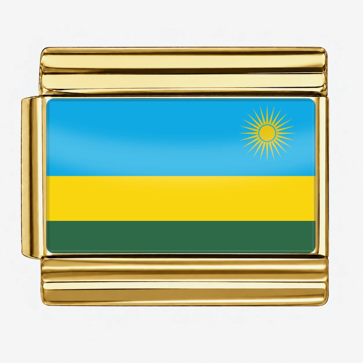 Rwanda Flag - Gold