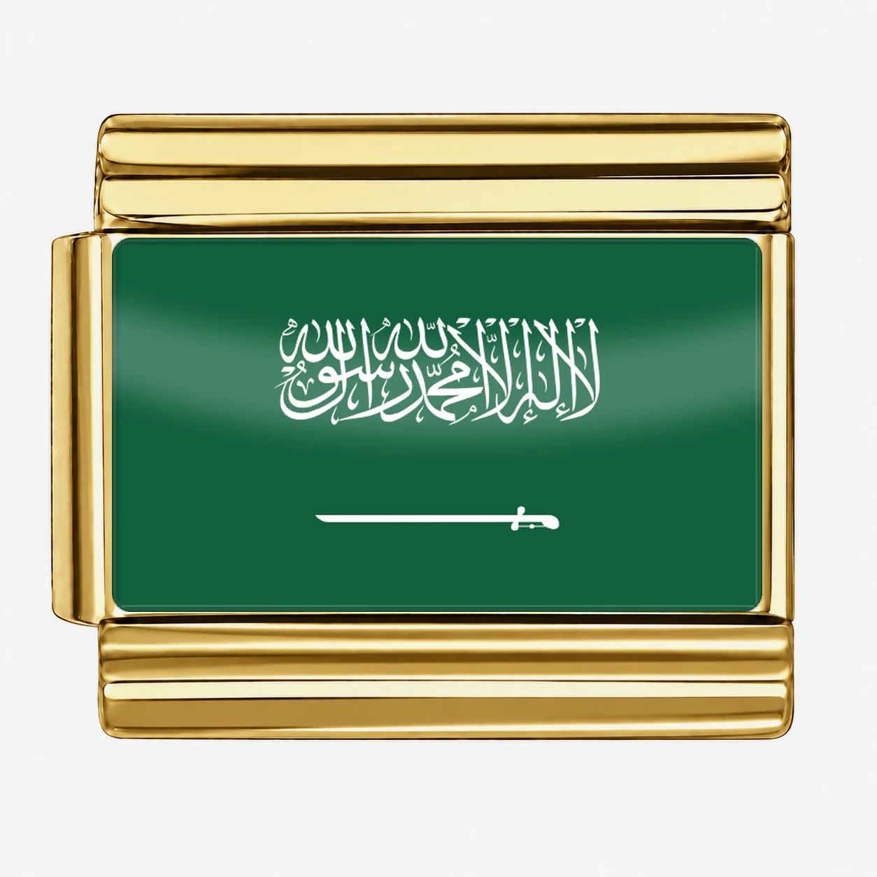 Saudi Arabia Flag - Gold