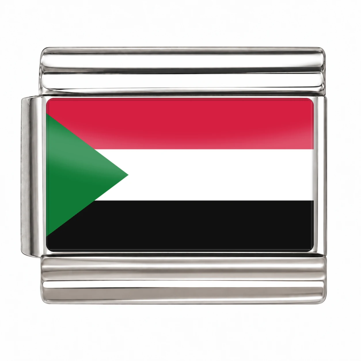 Sudan Flag - Silver