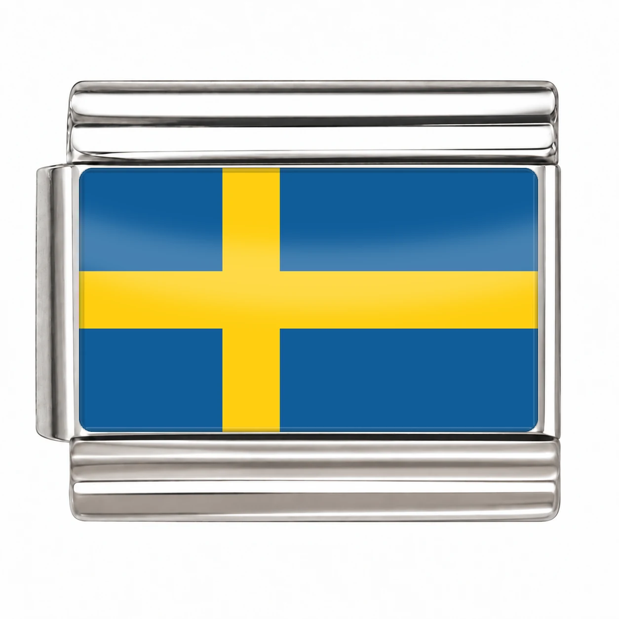 Sweden Flag - Silver