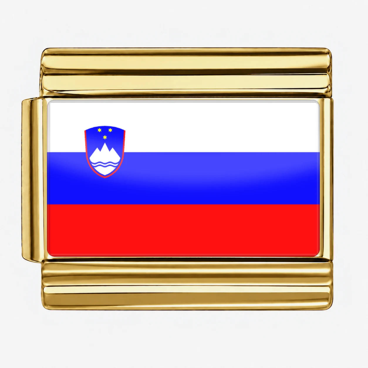 Slovenia Flag - Gold