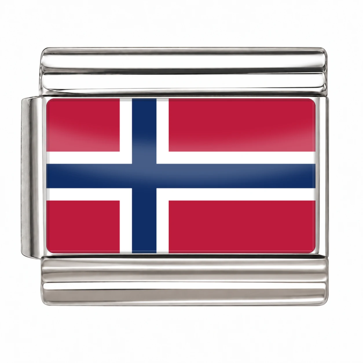 Svalbard and Jan Mayen Flag - Silver