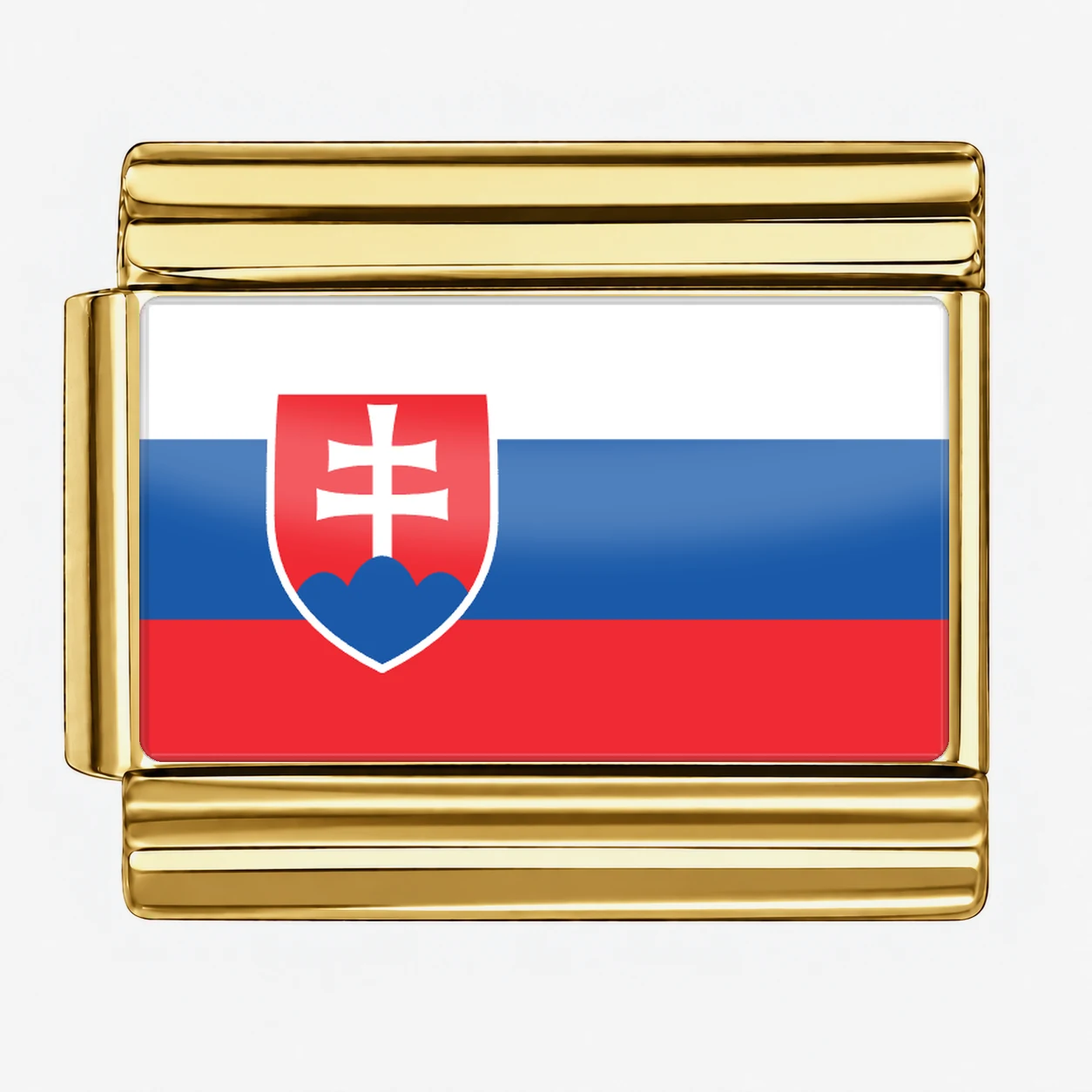 Slovakia Flag - Gold