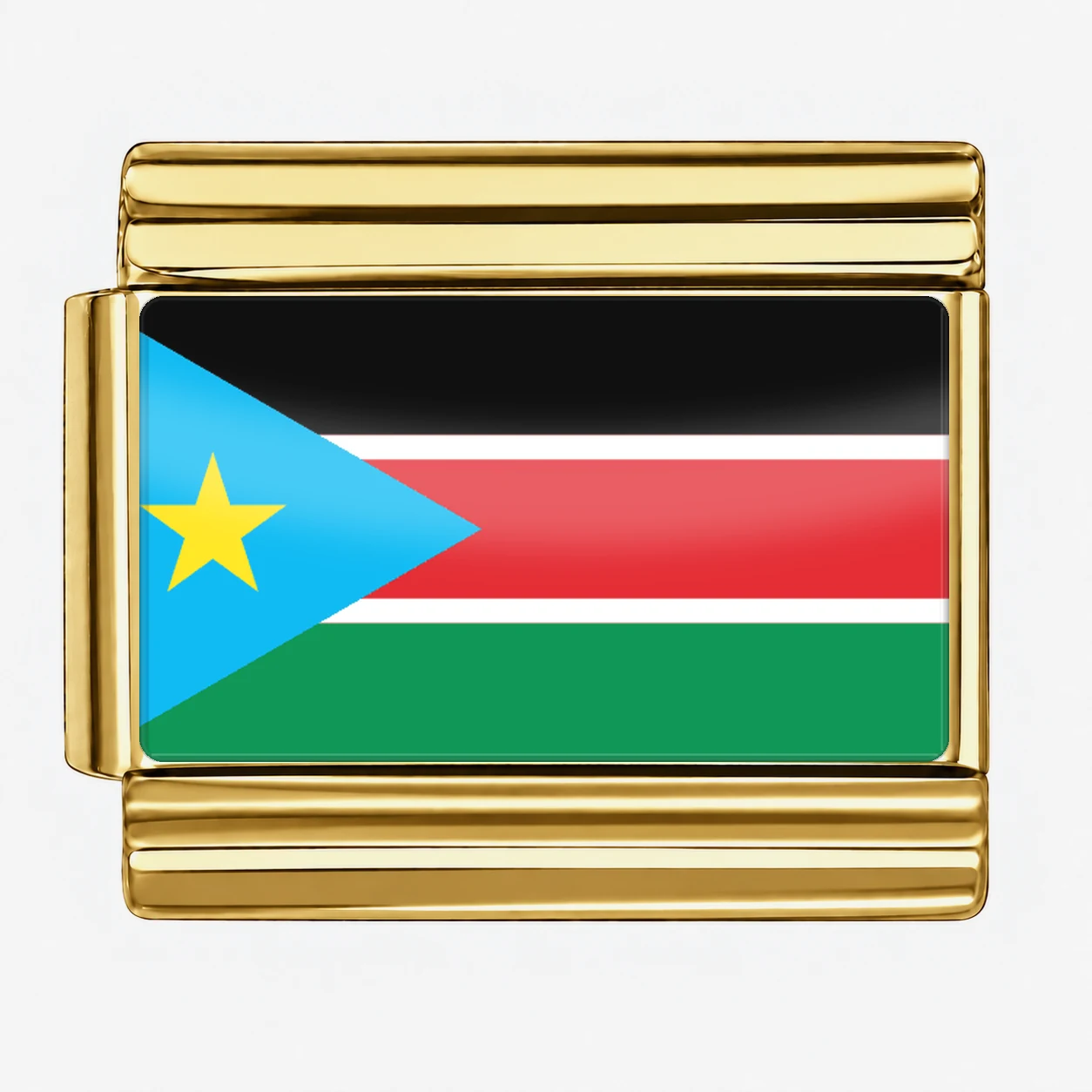 South Sudan Flag - Gold