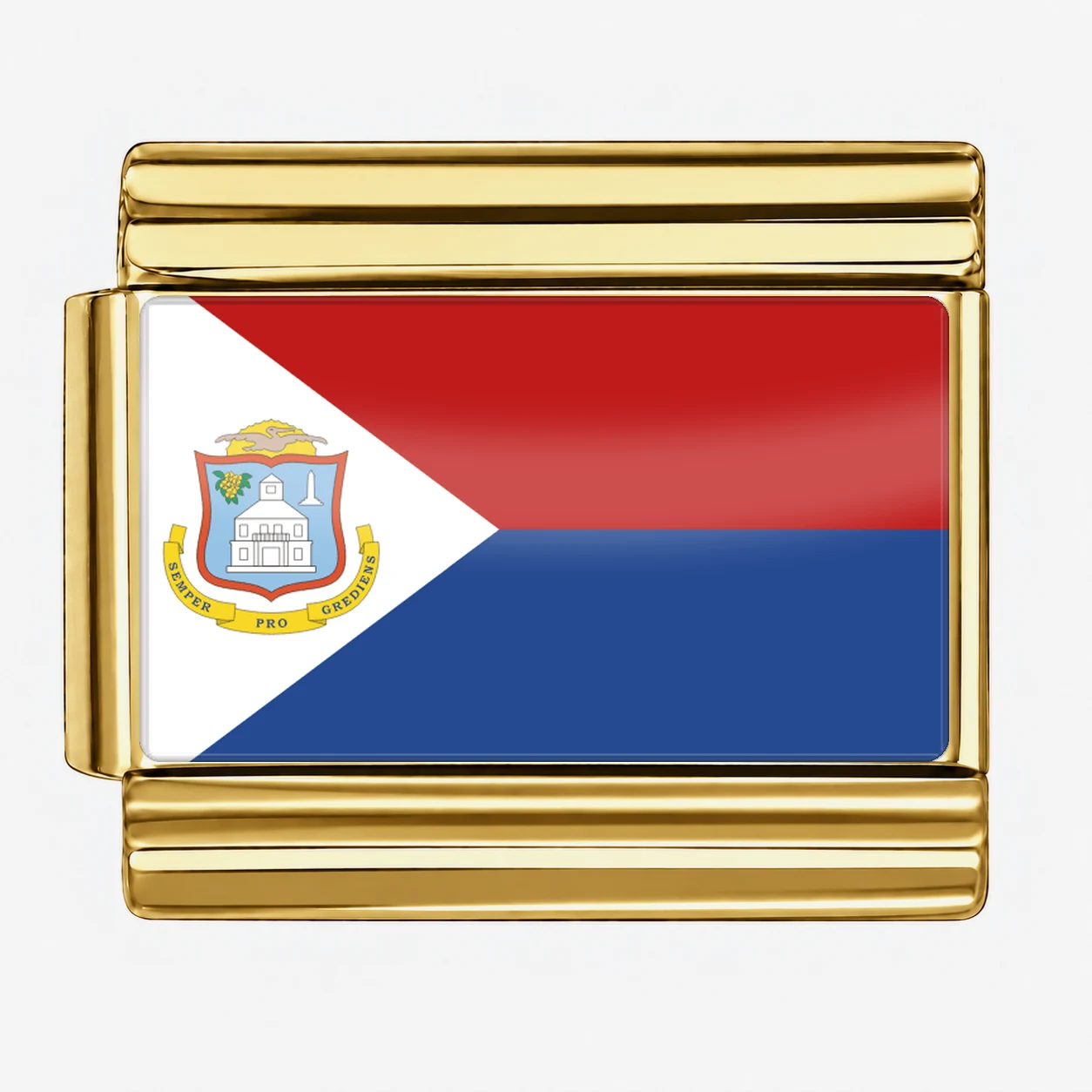 Sint Maarten Flag - Gold