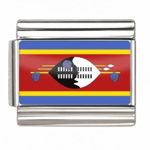 Eswatini (Swaziland) Flag - Silver