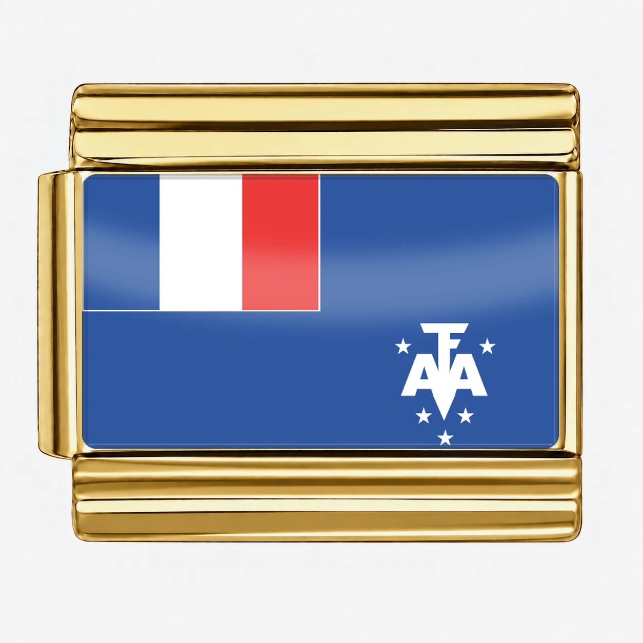French Southern and Antarctic Lands Flag - Gold