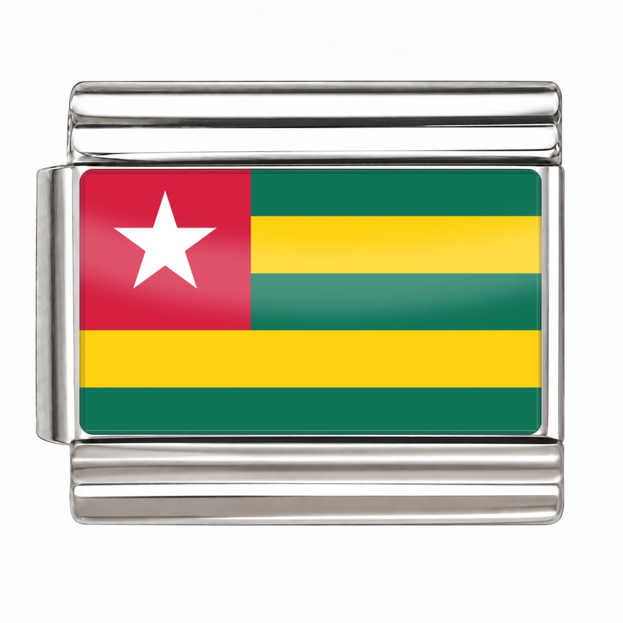 Togo Flag - Silver