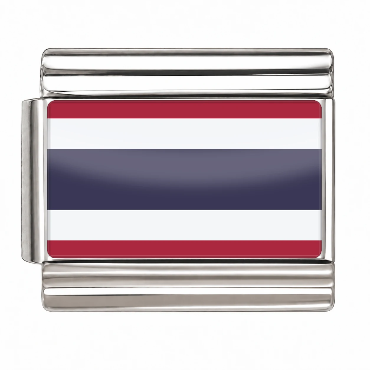 Thailand Flag - Silver