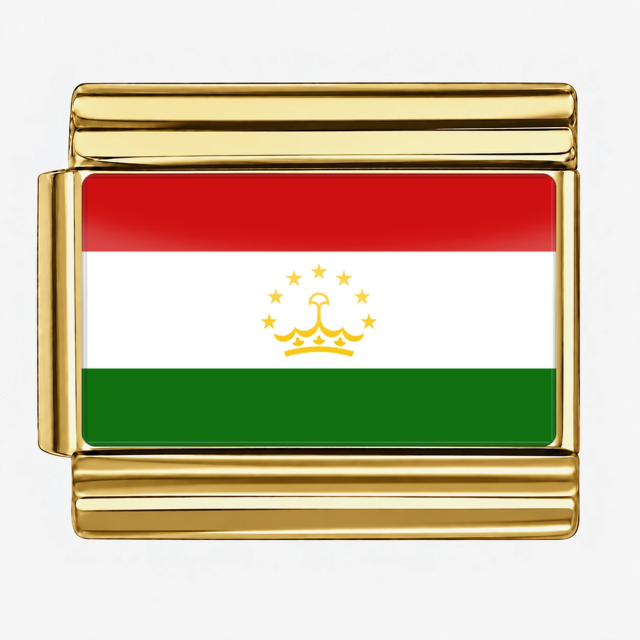 Tajikistan Flag - Gold