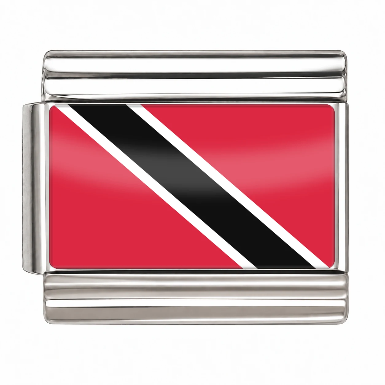 Trinidad and Tobago Flag - Silver