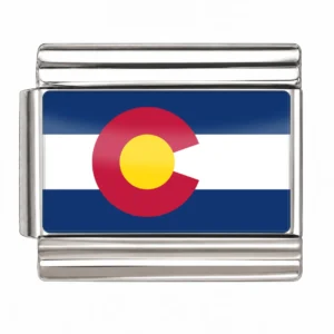 Colorado State Flag for - Silver