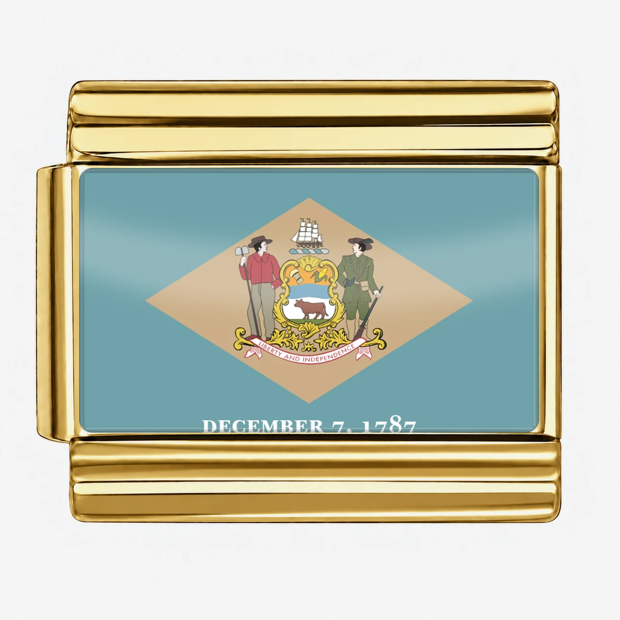 Delaware State Flag for - Gold