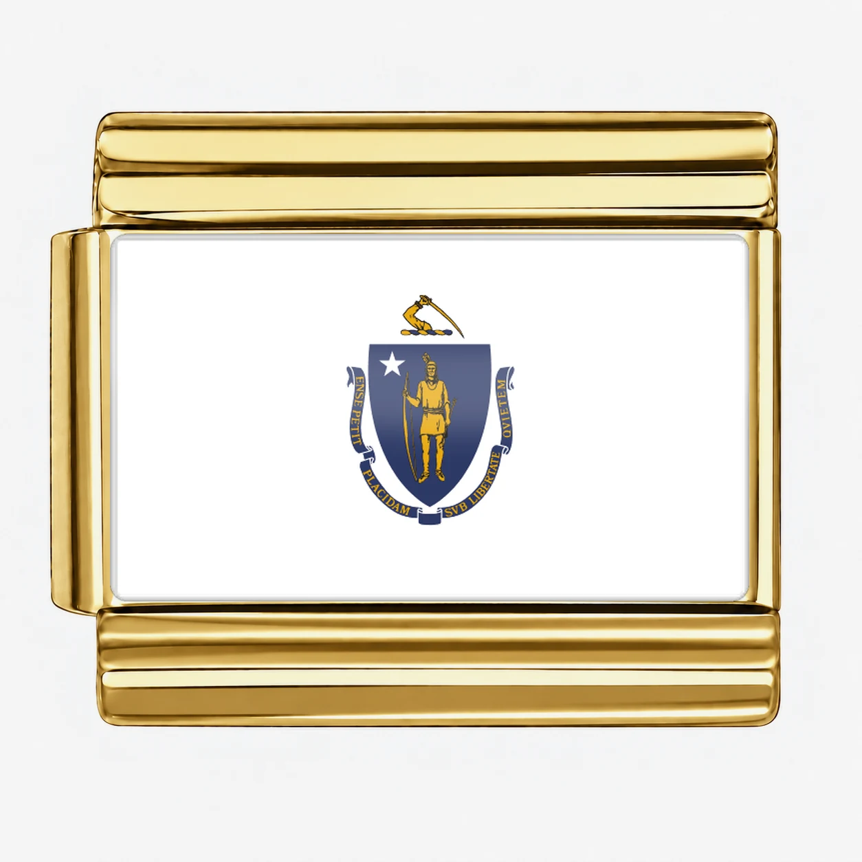 Massachusetts State Flag for - Gold